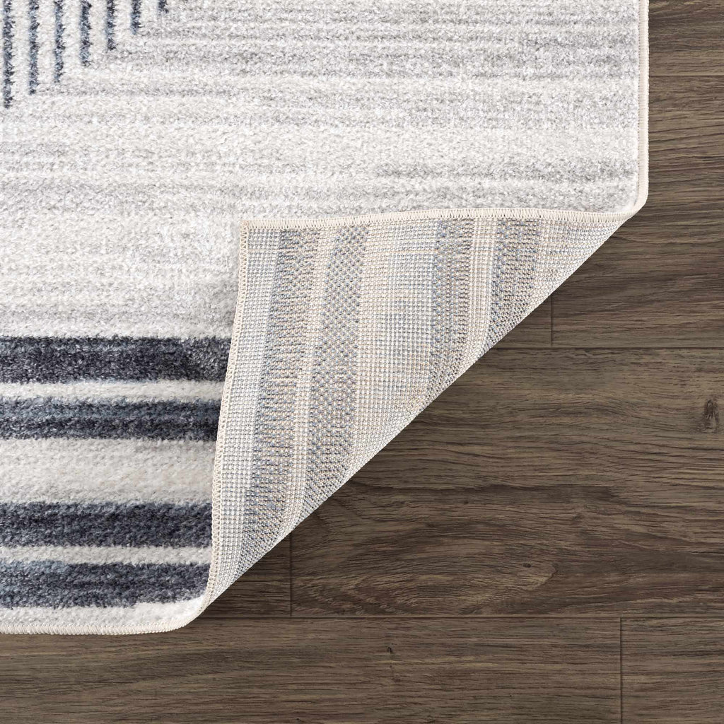 Thad Medium Gray Washable Area Rug – Boutique Rugs, view 6