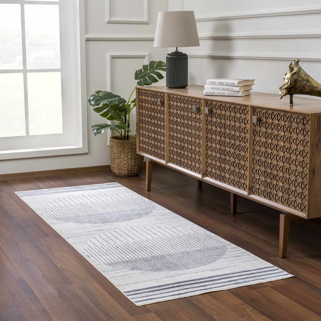 Thad Medium Gray Washable Area Rug – Boutique Rugs, view 5