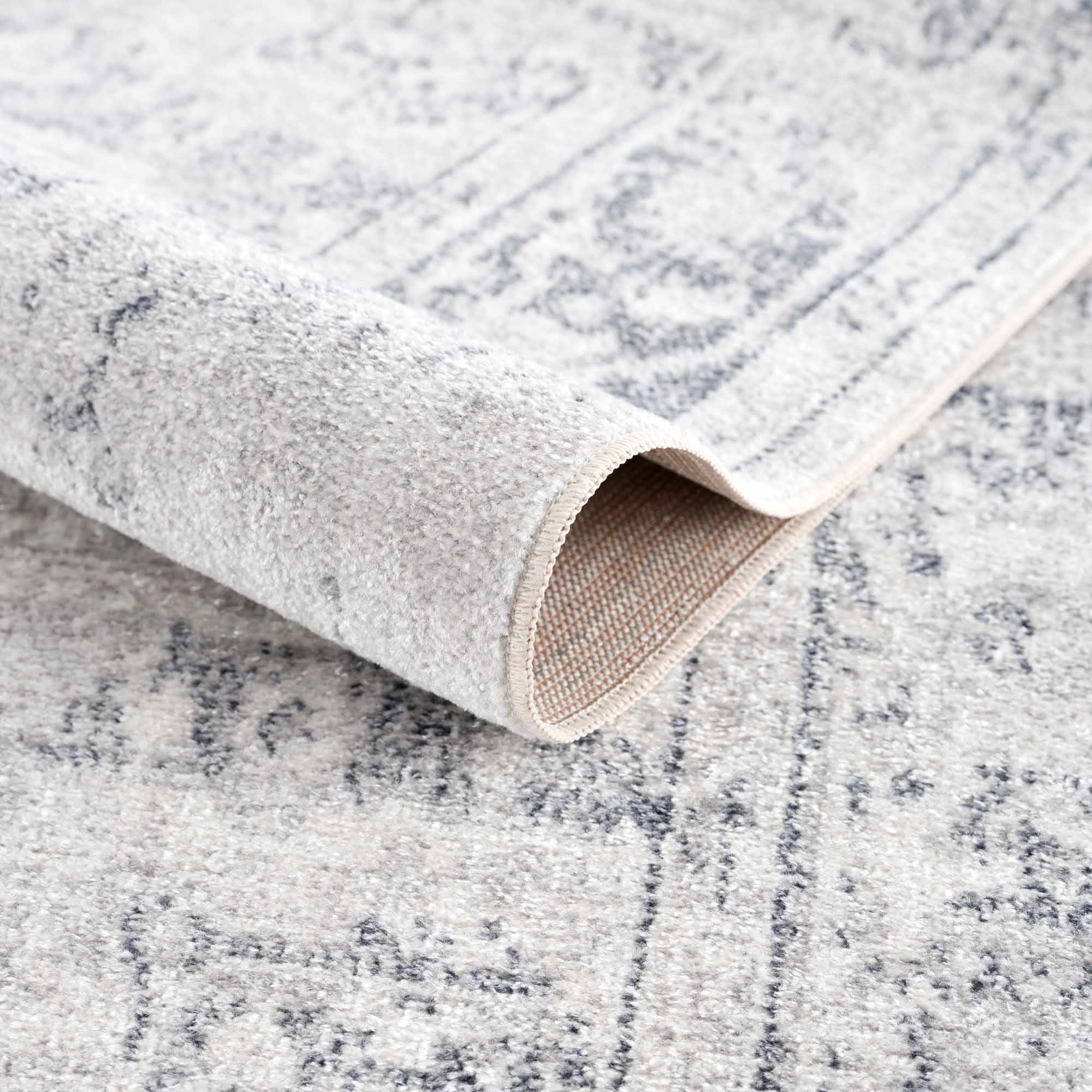 Akram Antrasit Flat Pile Washable Rug – Boutique Rugs, view 6