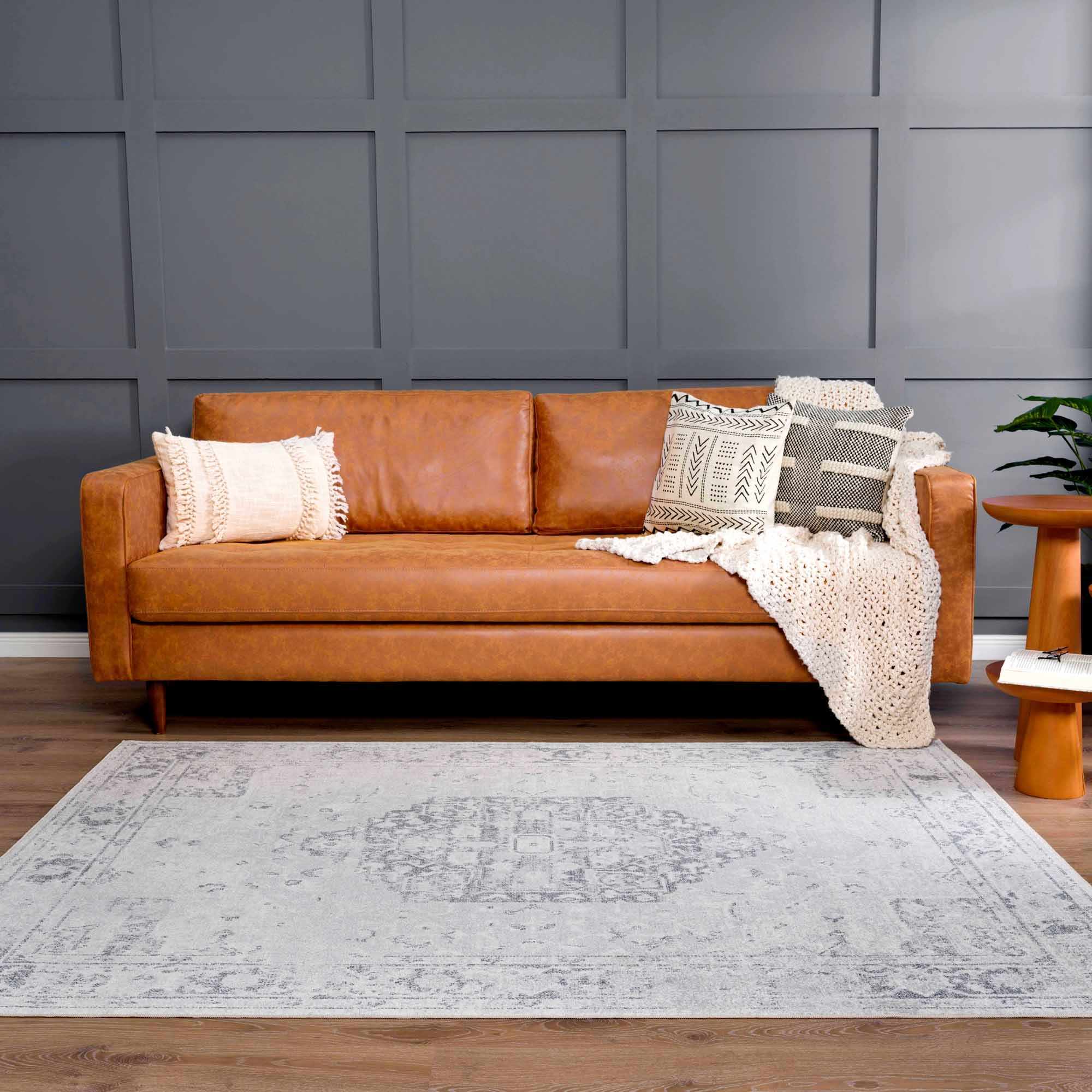 Akram Antrasit Flat Pile Washable Rug – Boutique Rugs, view 10