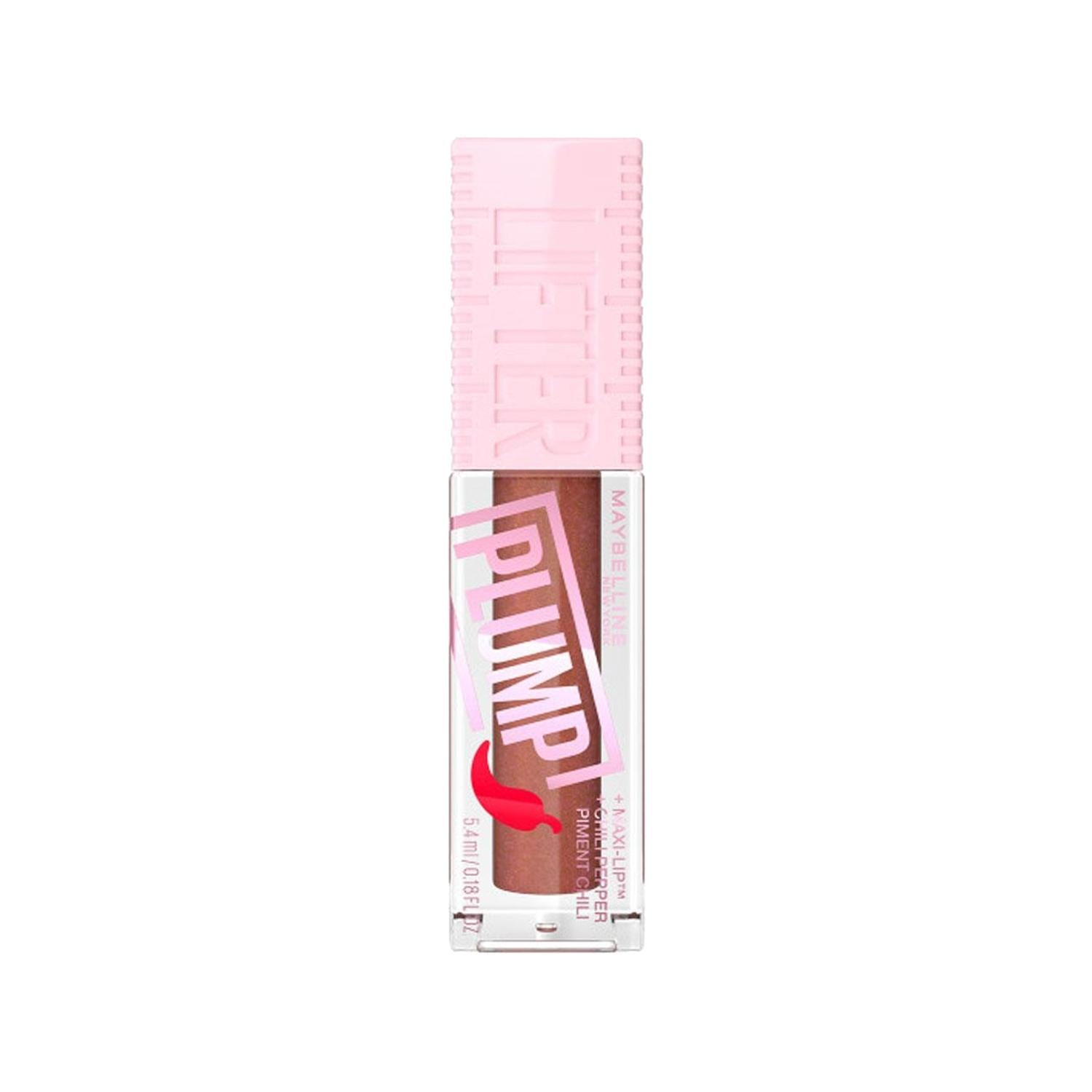 Maybelline New York Lifter Plump Lip Gloss - Moisturizing & Plumping Effect with Shiny Finish