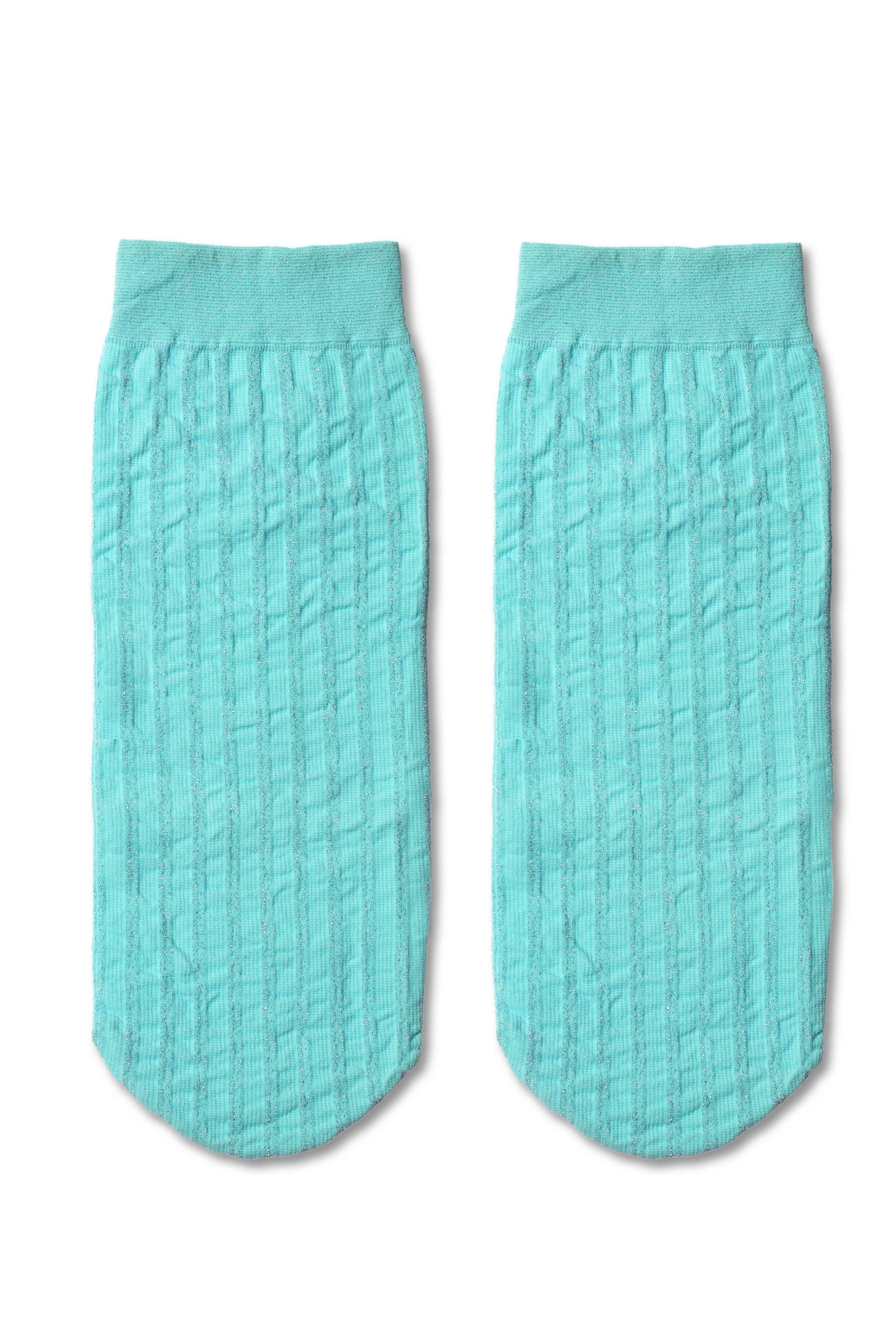 TheRanok.com Socks Conte Fantasy - Lurex Stripe — fabric or material detail