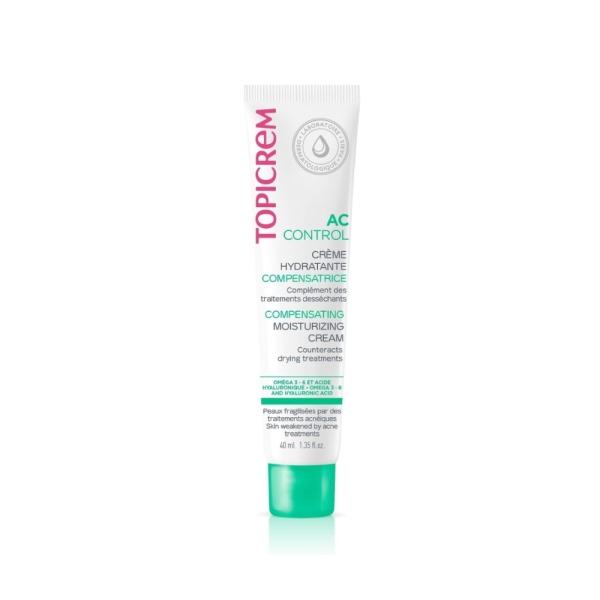 Topicrem AC Compensating Moisturizing Cream 40ml - Gentle Hydration for Acne-Prone Skin