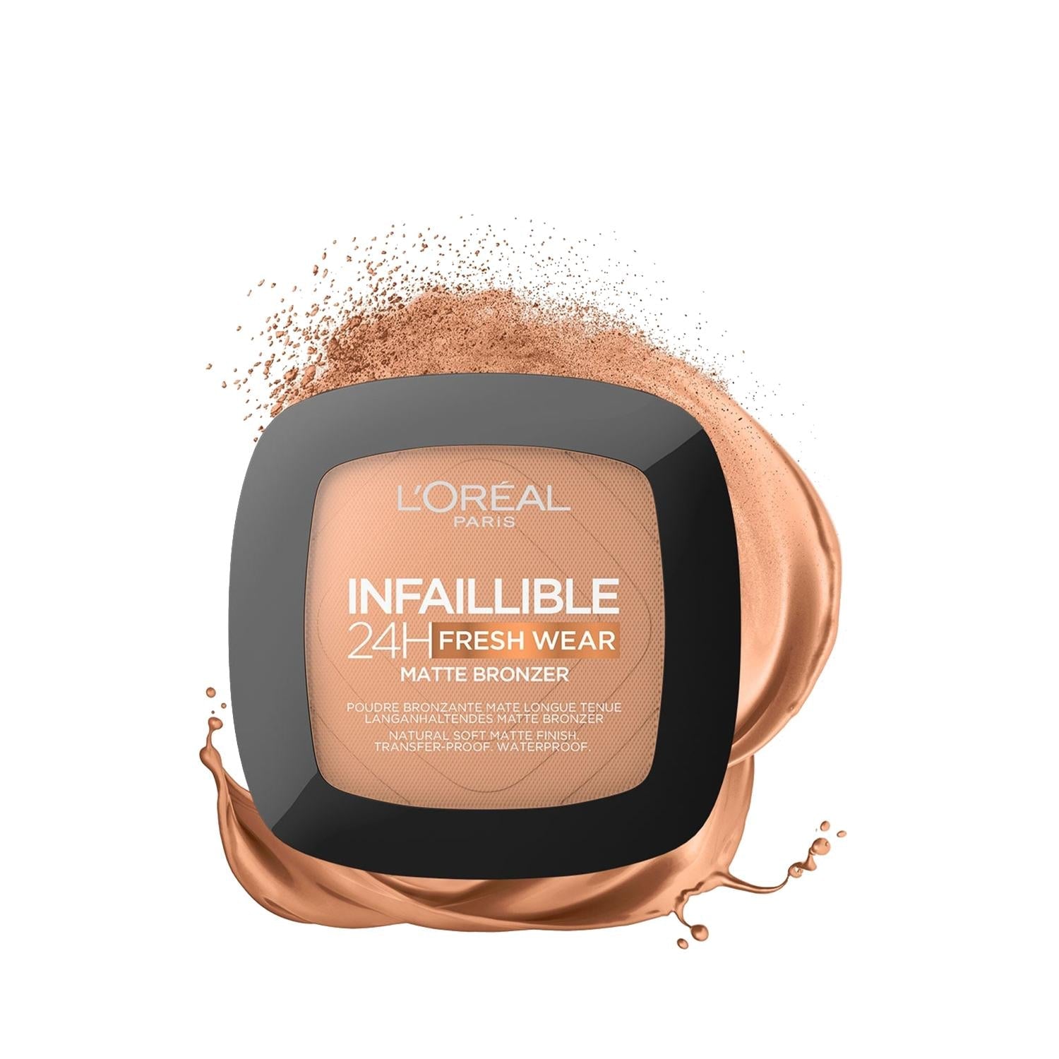 Loreal Paris Infaillible 24H Fresh Wear Bronzing Powder - Long Lasting Bronzing Powder for Natural Glow