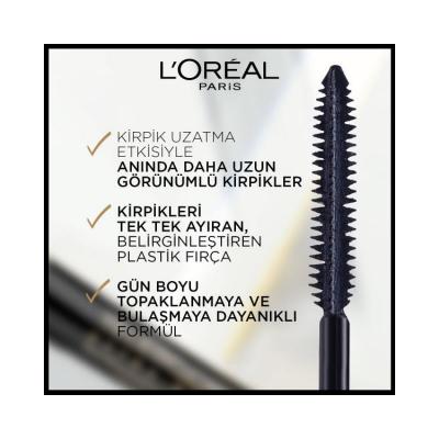 Loreal Paris Telescopic Carbon Black Mascara - Lengthening & Volumizing for Dramatic Lashes