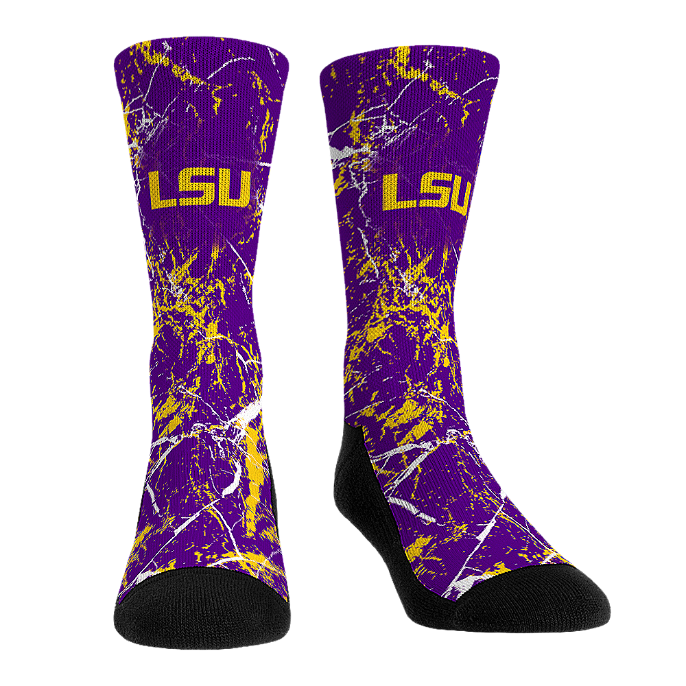 Rock 'Em Socks Rock 'Em Socks LSU Tigers - Cracked Marble — main product shot