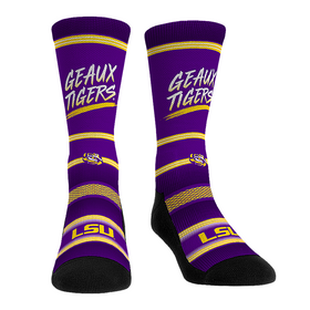 Rock 'Em Socks LSU Tigers - Slogan (Geaux Tigers)