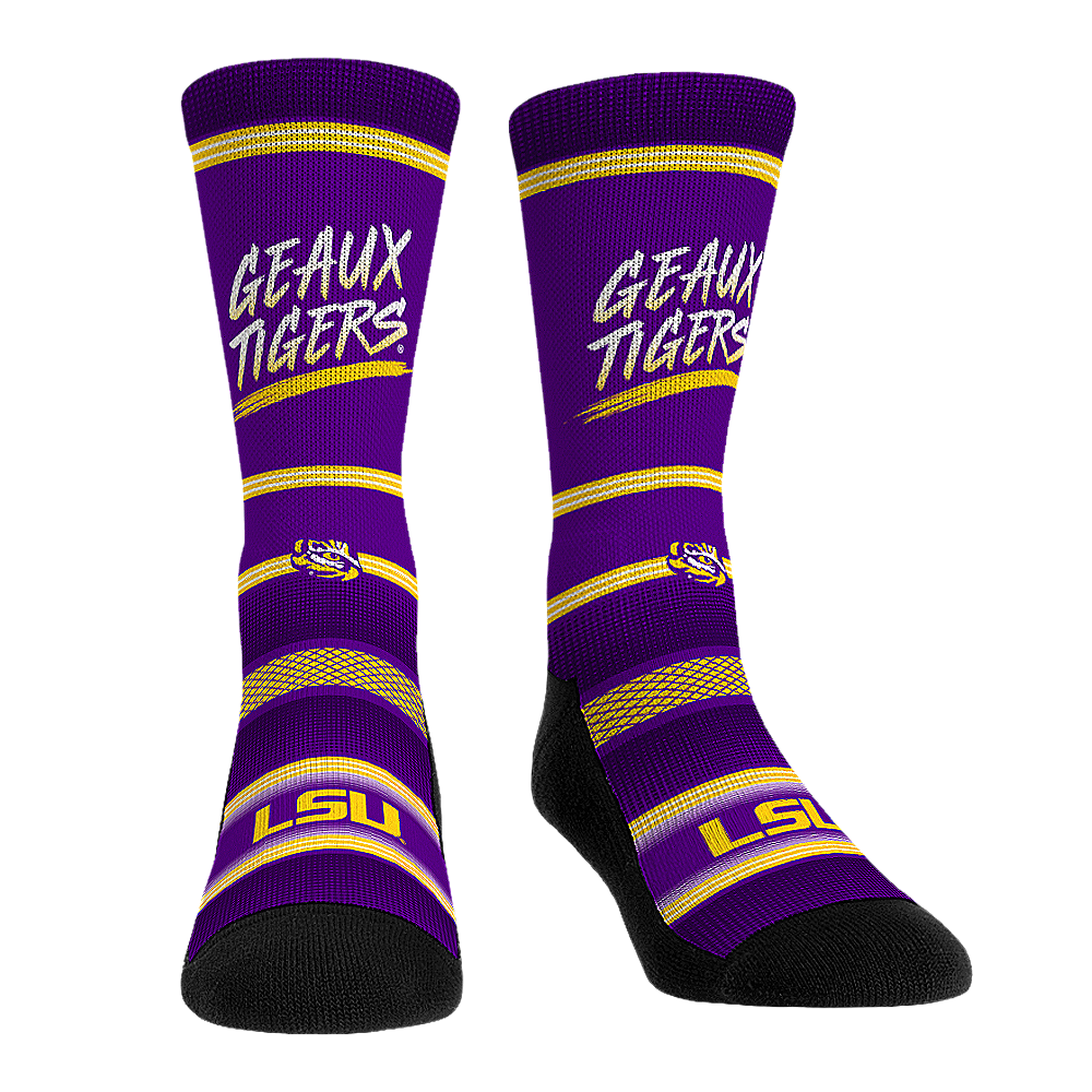 Rock 'Em Socks Rock 'Em Socks LSU Tigers - Slogan (Geaux Tigers) — main product shot