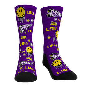 Rock 'Em Socks LSU Tigers - Smiley Stickers