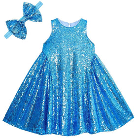 YIYI Sparkle Sequin Flower Girl Dress, Age 8 XL