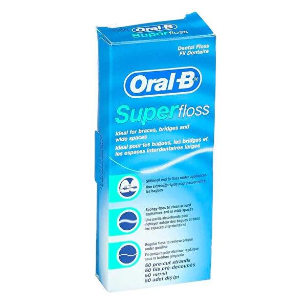 Oral-B Superfloss Dental Floss - Ideal for Braces & Implants