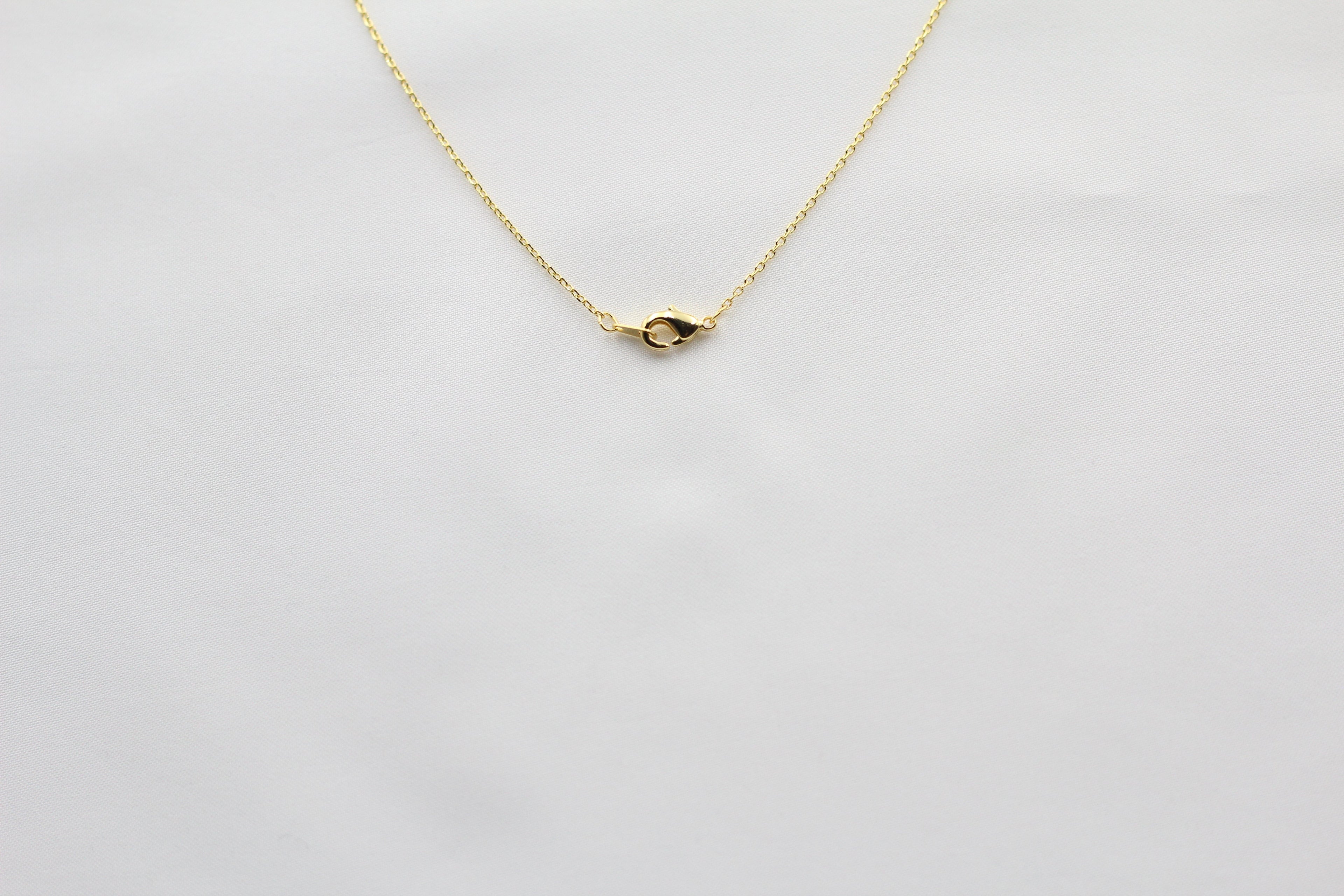 KADOU BOUTIQUE Texas State Map Necklace - Matte Polish — size reference