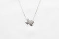 KADOU BOUTIQUE Texas State Map Necklace - Matte Polish — detail close-up