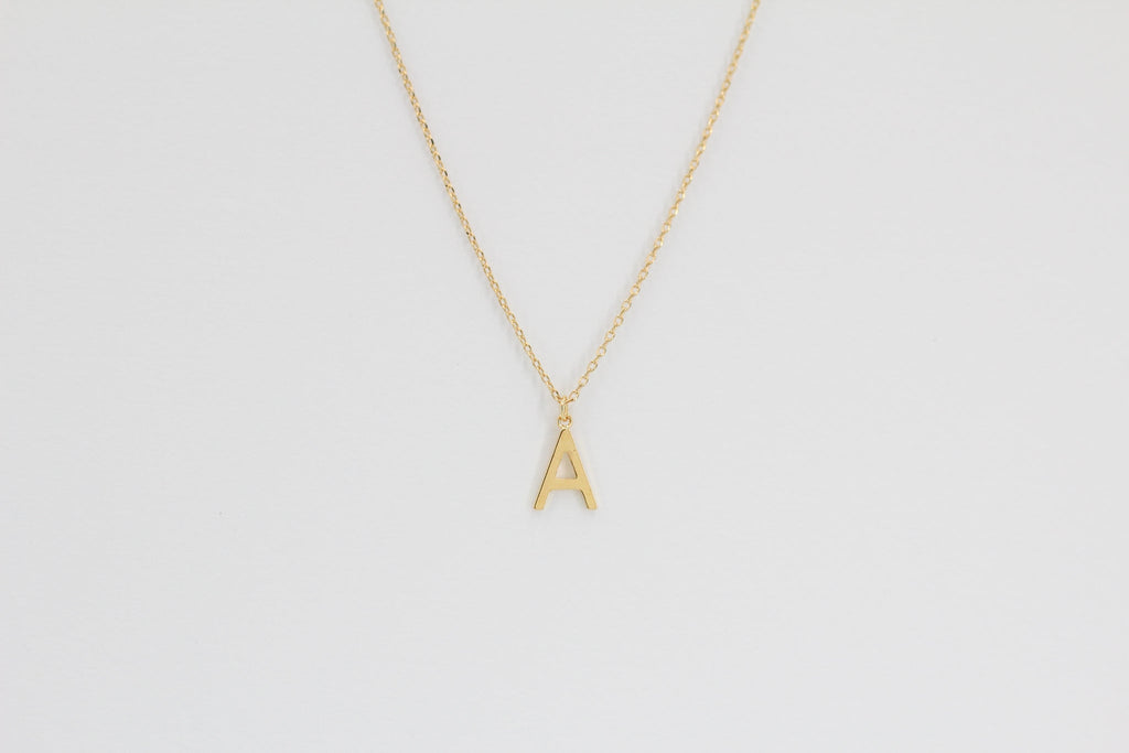 KADOU BOUTIQUE Letter Pendent Necklace — main product shot