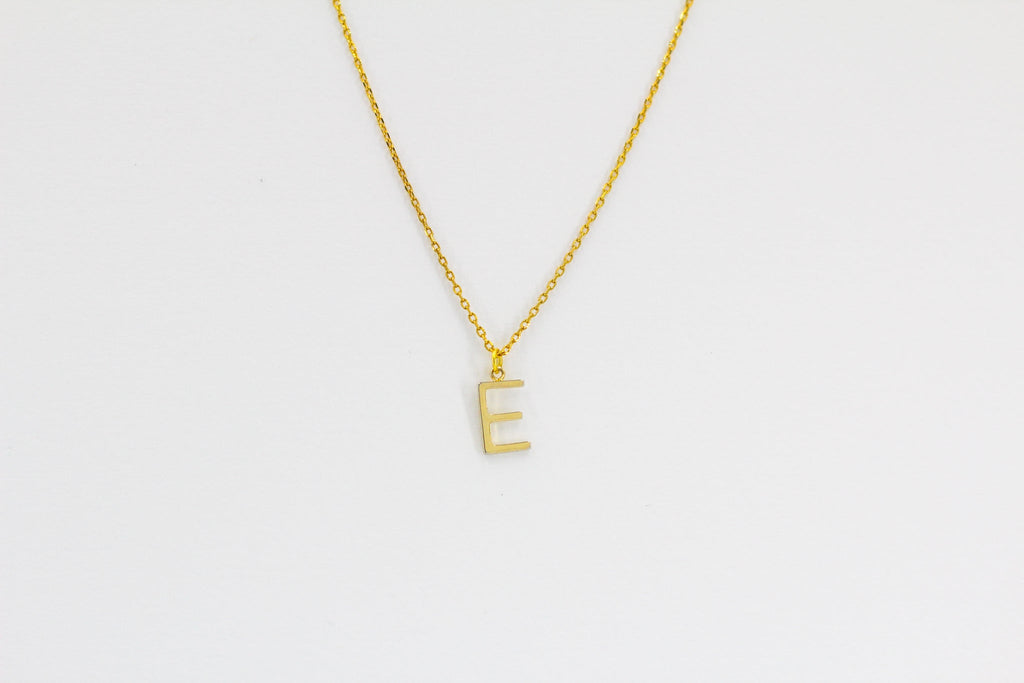 KADOU BOUTIQUE Letter Pendent Necklace — color detail