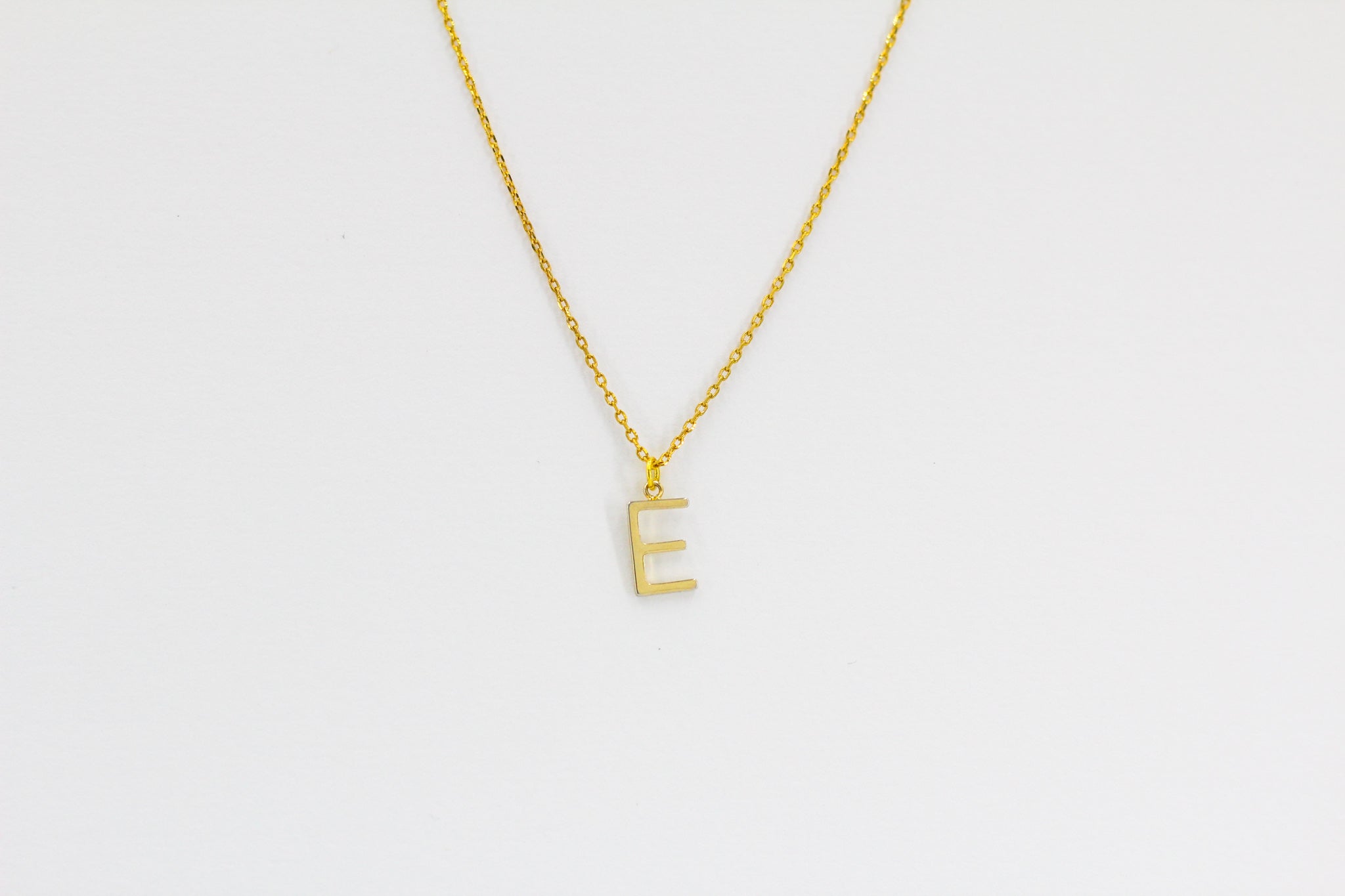 KADOU BOUTIQUE Letter Pendent Necklace — color detail