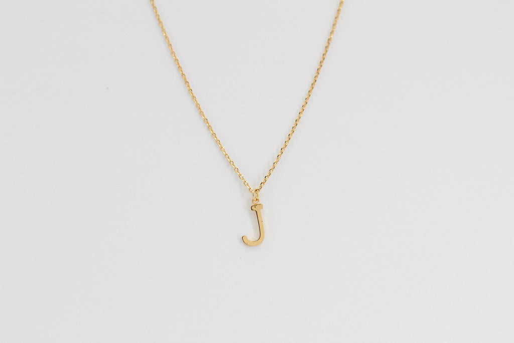 KADOU BOUTIQUE Letter Pendent Necklace — back view