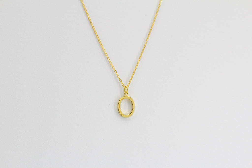 KADOU BOUTIQUE Letter Pendent Necklace — size reference