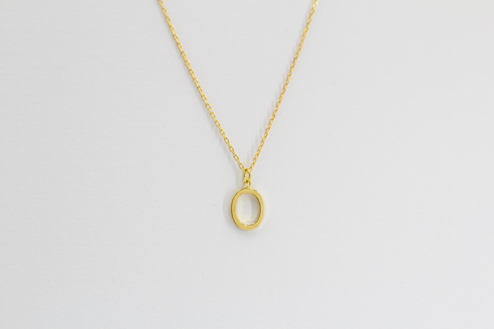 KADOU BOUTIQUE Letter Pendent Necklace — size reference
