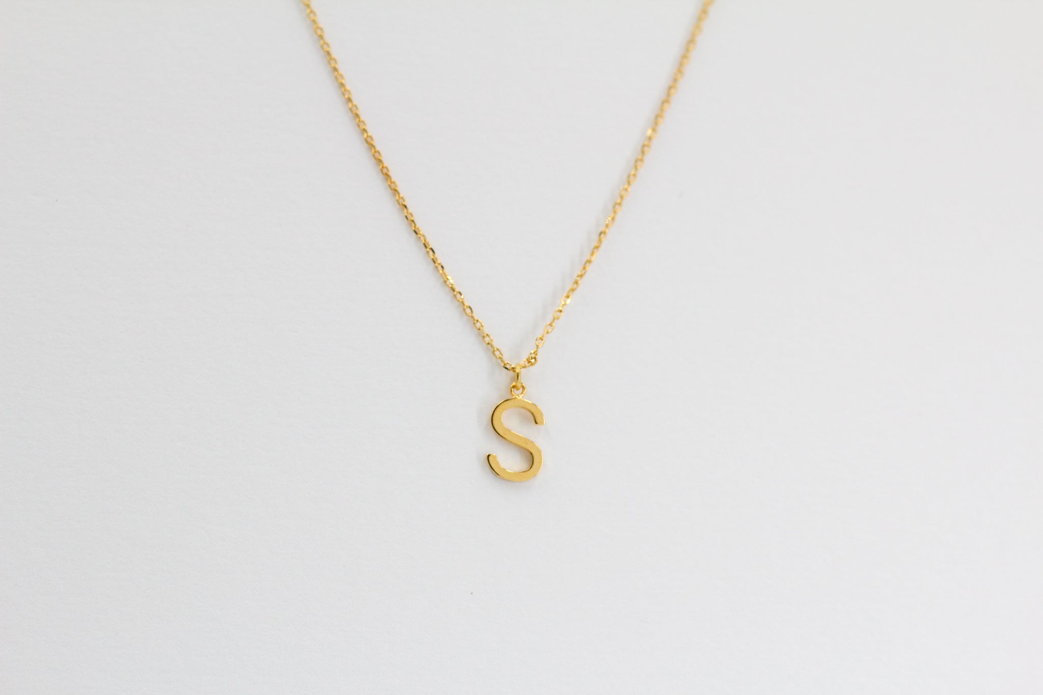 KADOU BOUTIQUE Letter Pendent Necklace — in-use photo