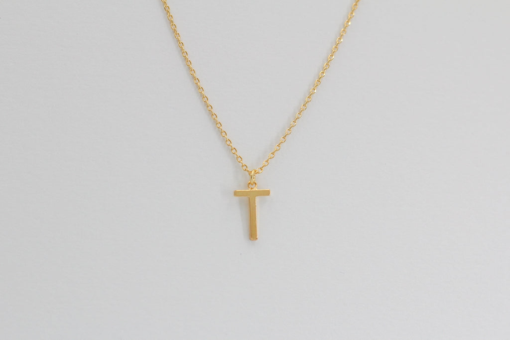 KADOU BOUTIQUE Letter Pendent Necklace — lifestyle context