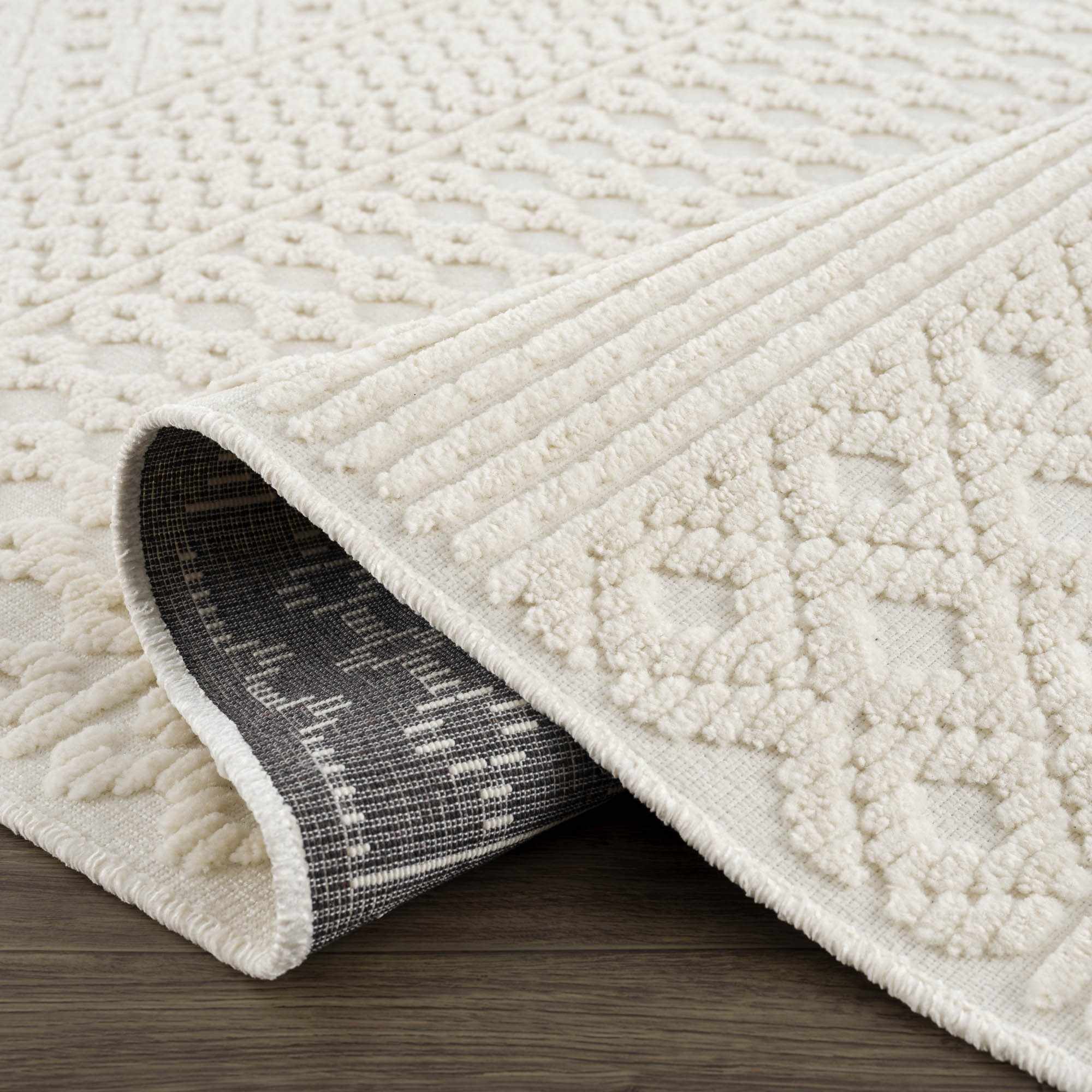 Drago White Washable Area Rug – Boutique Rugs, view 11