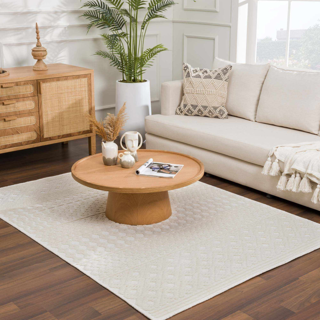 Drago White Washable Area Rug – Boutique Rugs, view 21