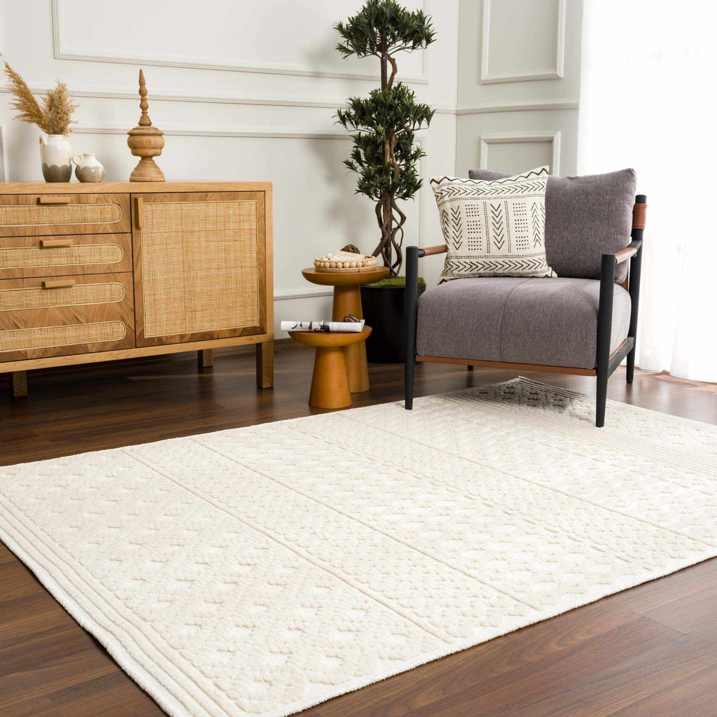 Drago White Washable Area Rug – Boutique Rugs, view 17