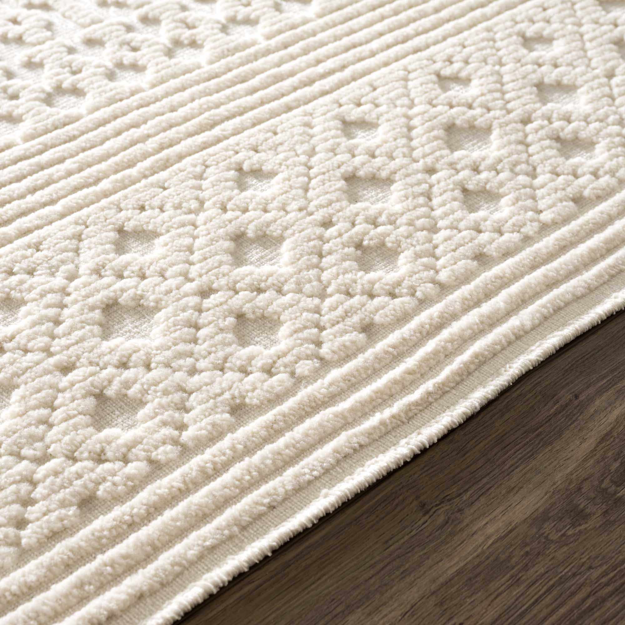 Drago White Washable Area Rug – Boutique Rugs, view 16