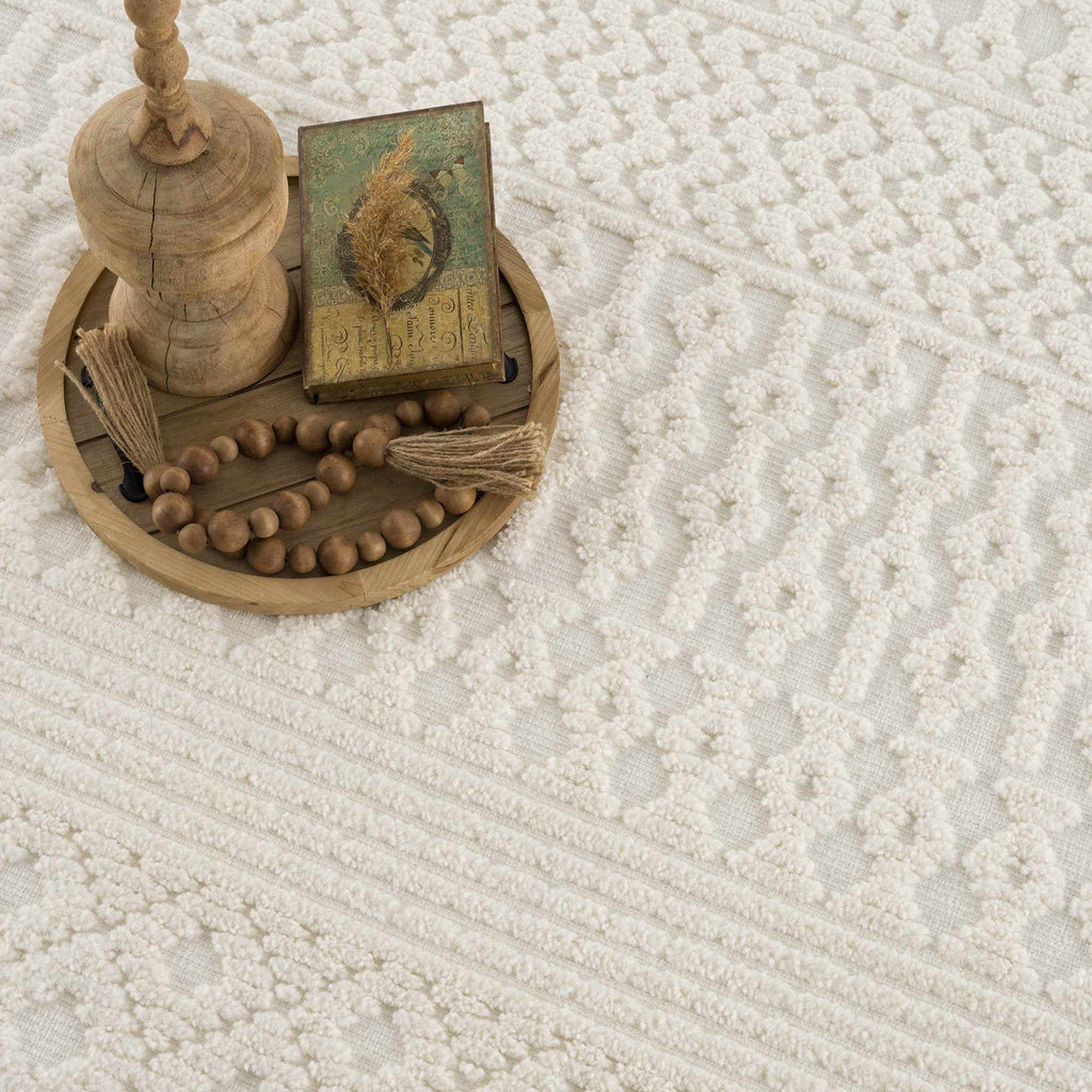 Drago White Washable Area Rug – Boutique Rugs, view 18