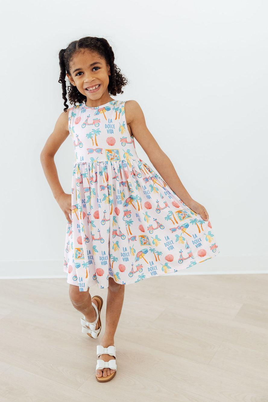 Mila & Rose ® La Dolce Vita Tank Twirl Dress — lifestyle context