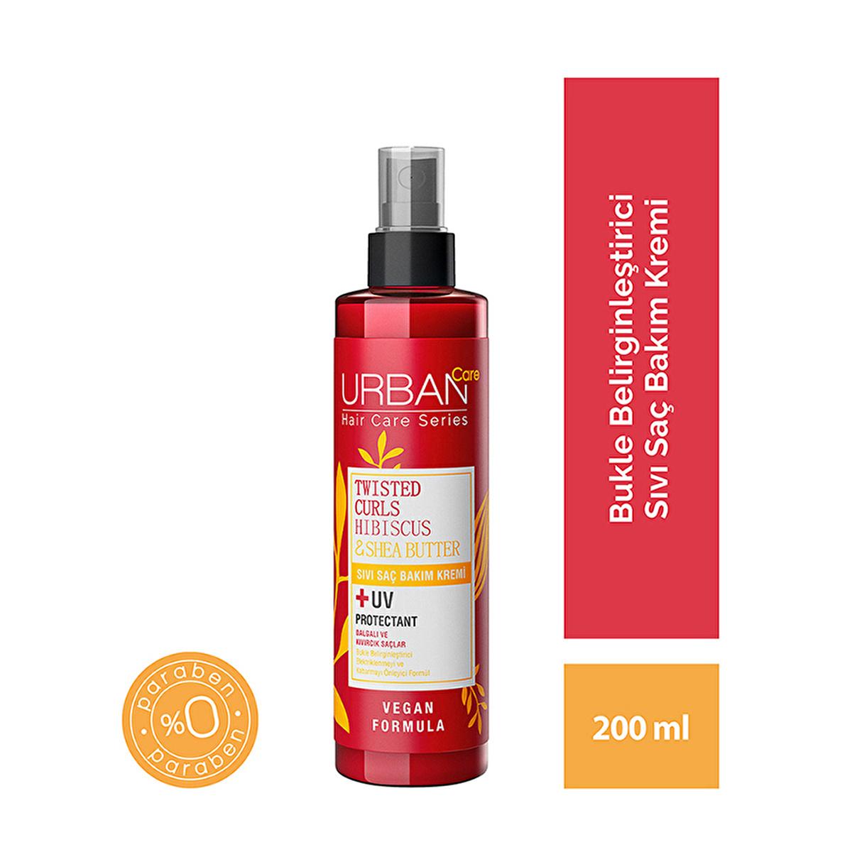Urban Care Twisted Curls: Hibiscus & Shea Butter Curl Defining Cream - Anti-Frizz, Moisturizing Hair Care for Wavy & Curly Hair