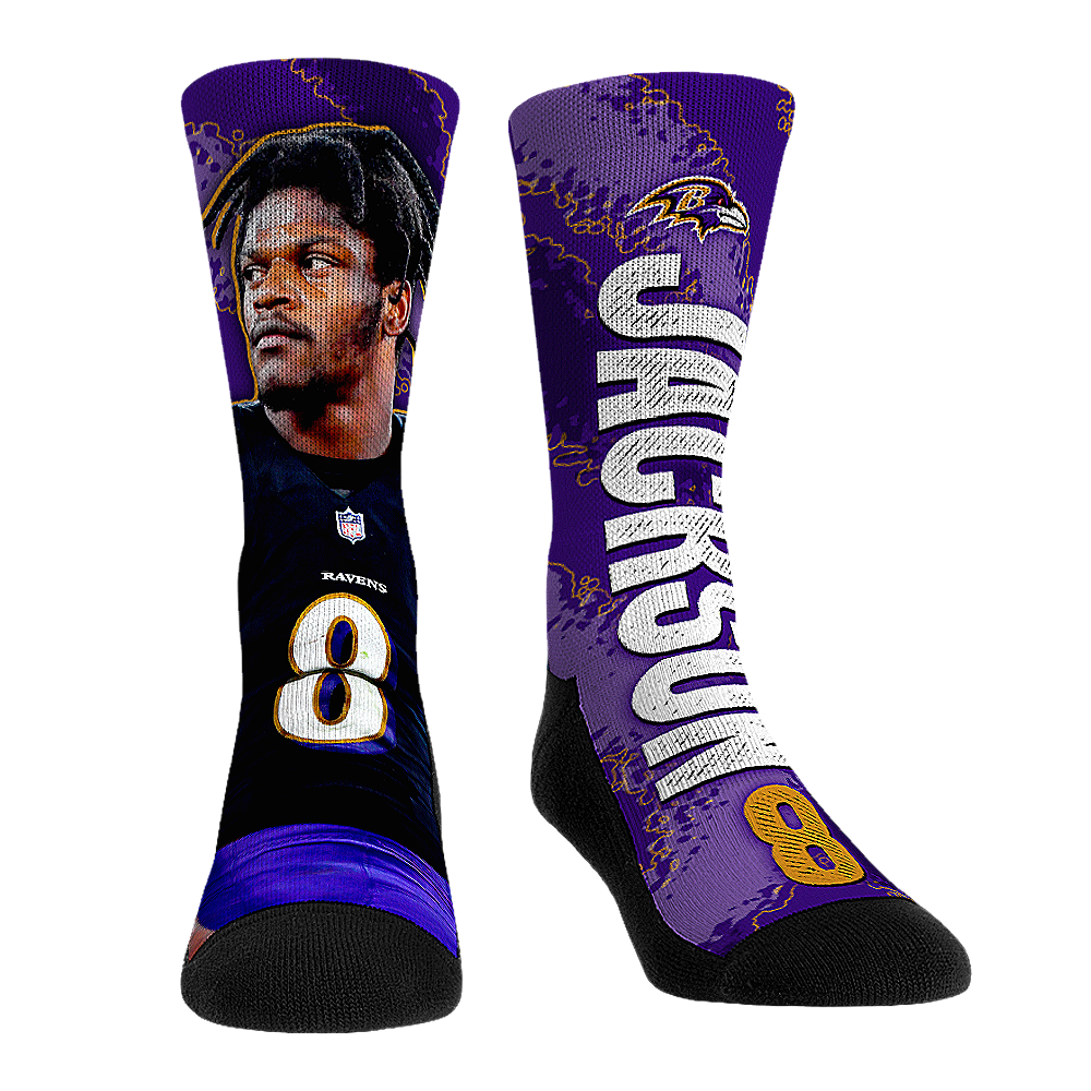 Rock 'Em Socks Rock 'Em Socks Lamar Jackson - Baltimore Ravens  - Big Player — main product shot