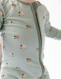 Elevated Faith Lamb Bamboo Convertible Footed Onesie — main product shot