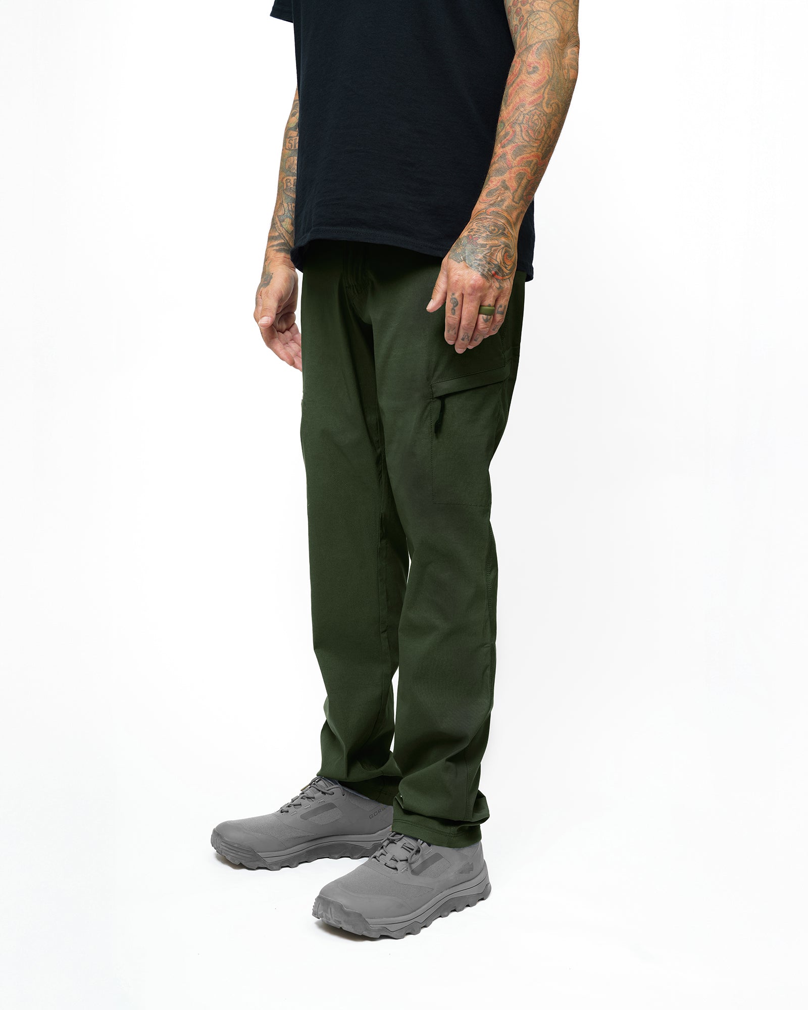 Off The Grid Surplus Lancer Taper Fit Pant - Dk Army — detail close-up