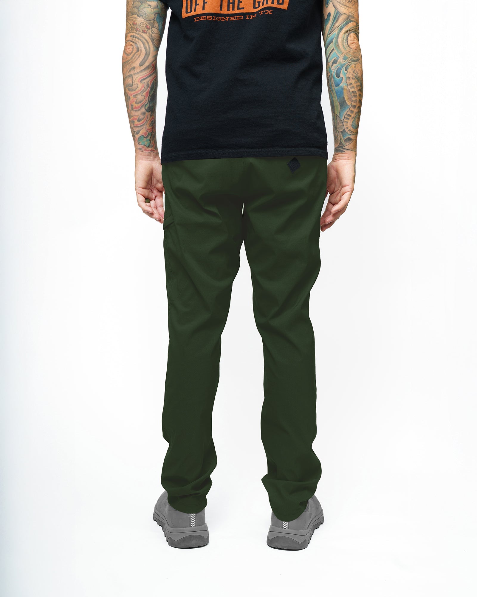 Off The Grid Surplus Lancer Taper Fit Pant - Dk Army — side view