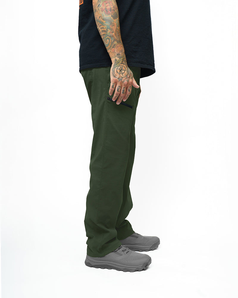 Off The Grid Surplus Lancer Standard Fit Pant - Dk Army — side view