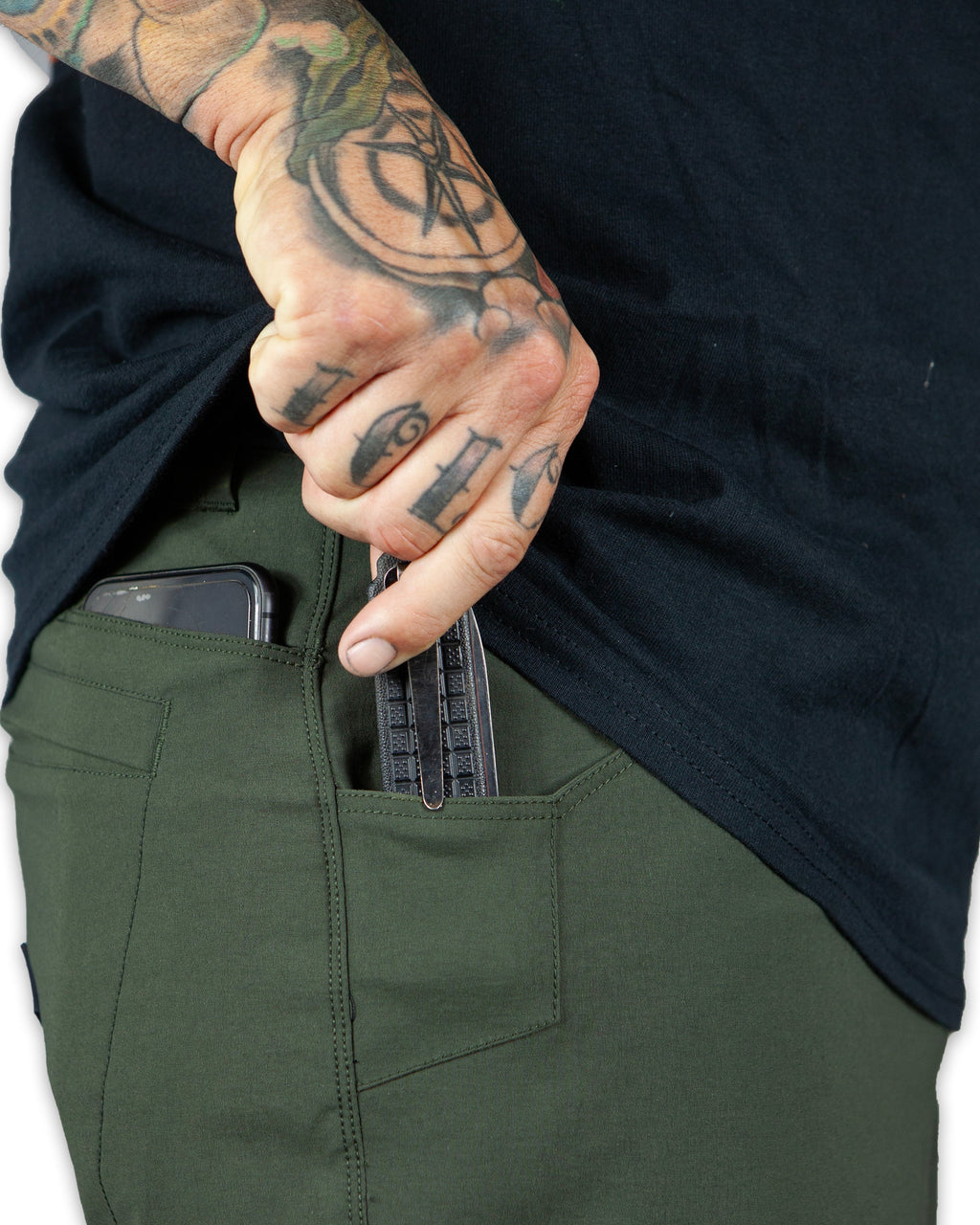Off The Grid Surplus Lancer Standard Fit Pant - Dk Army — color detail
