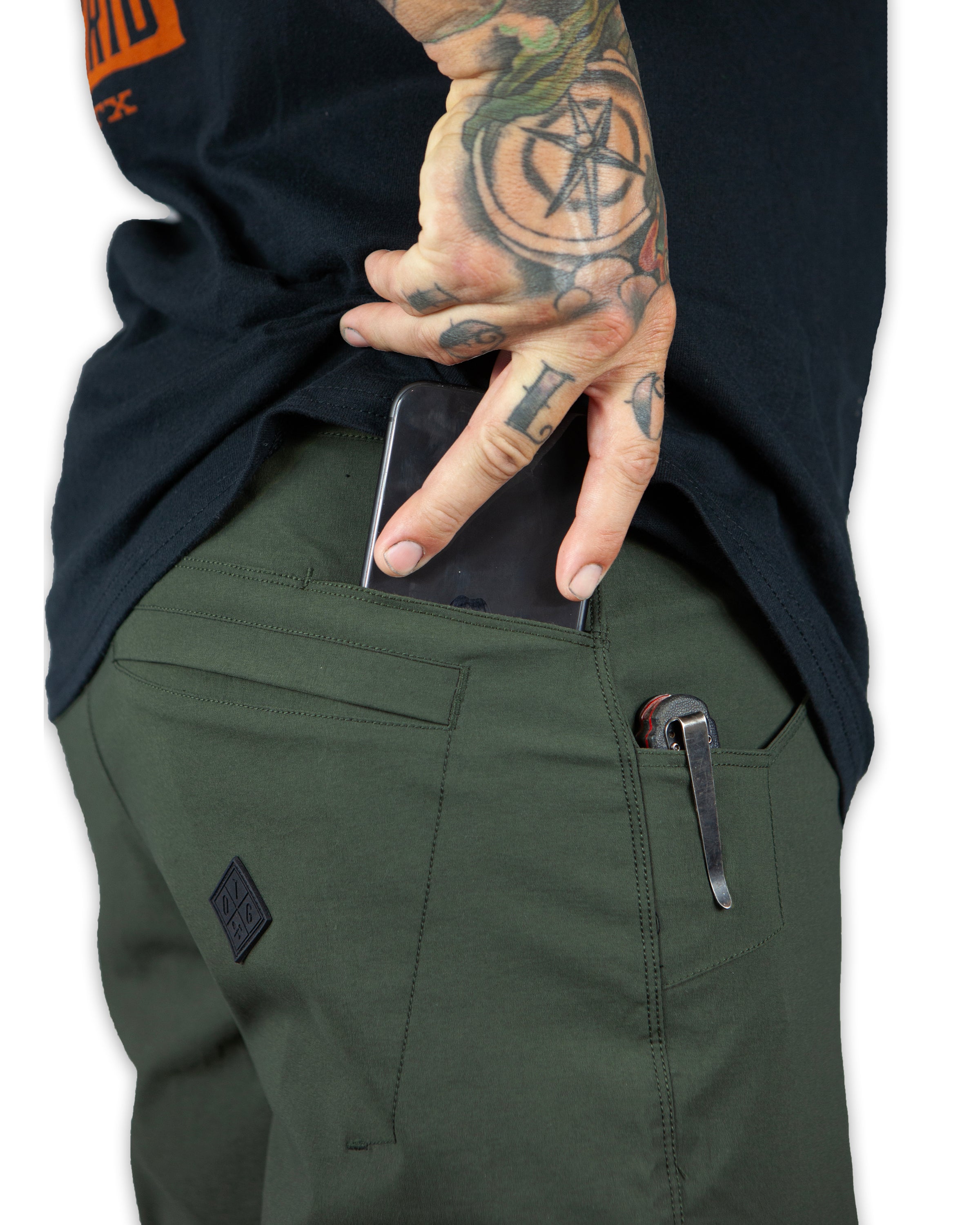 Off The Grid Surplus Lancer Taper Fit Pant - Dk Army — alternative angle