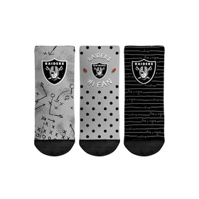 Rock 'Em Socks Las Vegas Raiders - Number 1 Fan 3-Pack (Toddler)