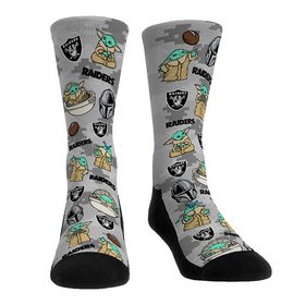 Rock 'Em Socks Las Vegas Raiders - Star Wars  - Grogu All-Over