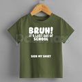 "Last Day Of School Sign My Shirt" Kids Tee – Interactive Class of 2026 Graphic Top, Remastered Heavy Cotton Student Keepsake Shirt, Soft Lived-In Graduation Party Apparel, Made in USA