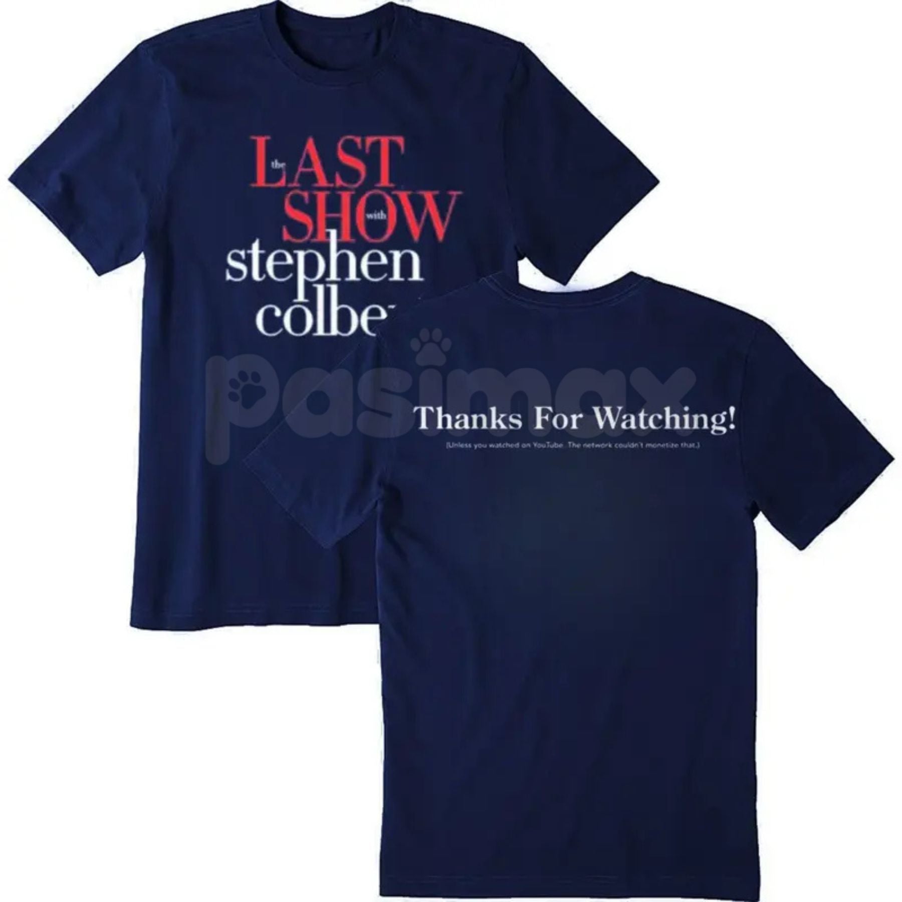 "Late Night Show Parody" Funny T-Shirt – Double-Sided TV Host Graphic Tee, Premium 100% Cotton Pop Culture Humor Top, Soft Lived-In Heavyweight Broadcast Style Shirt, Made in USA