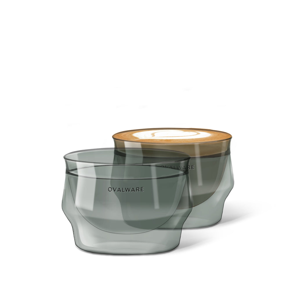 Latte Master Glass - 250ml/8.5oz (Set of 2) – Ovalware, view 2