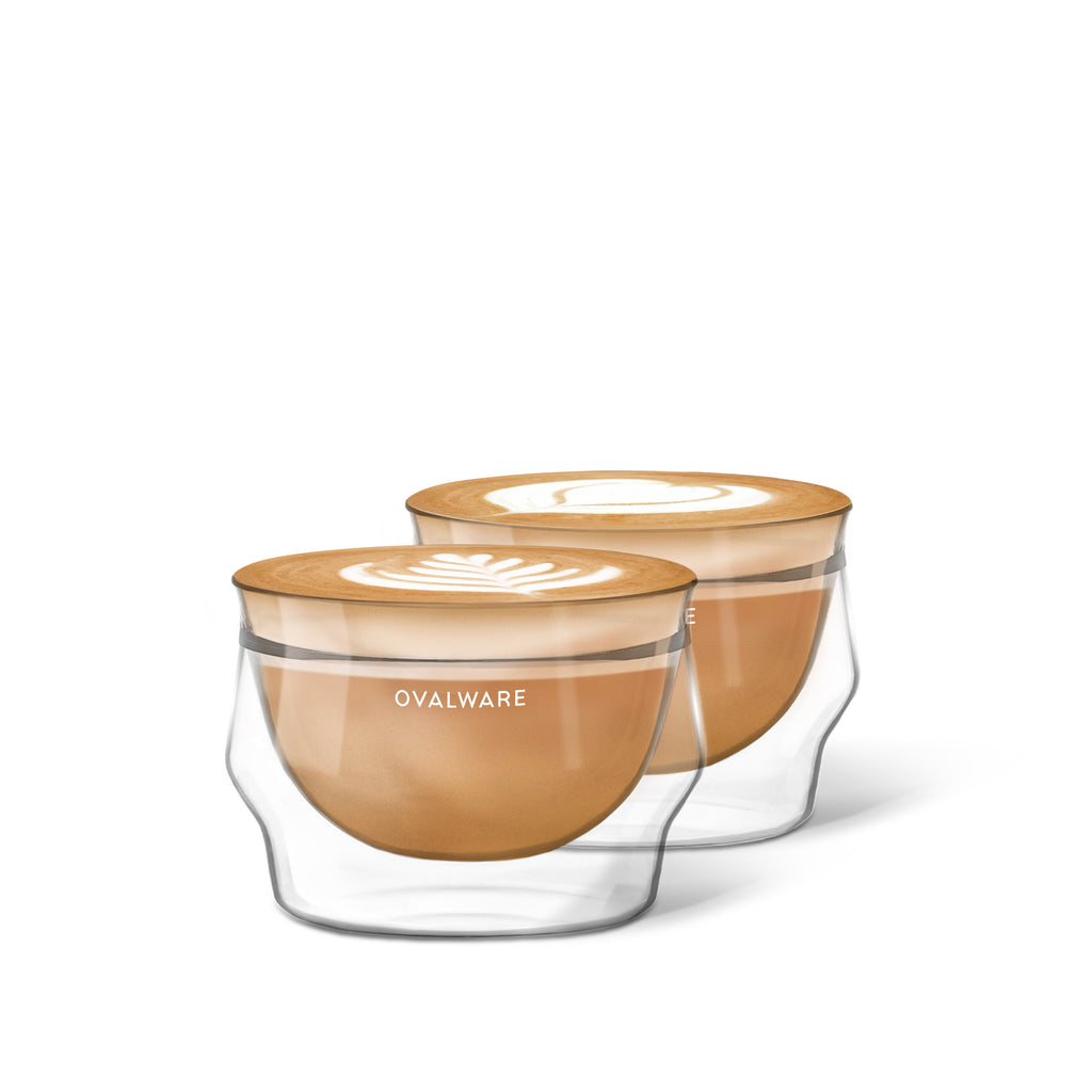 Latte Master Glass - 250ml/8.5oz (Set of 2) – Ovalware