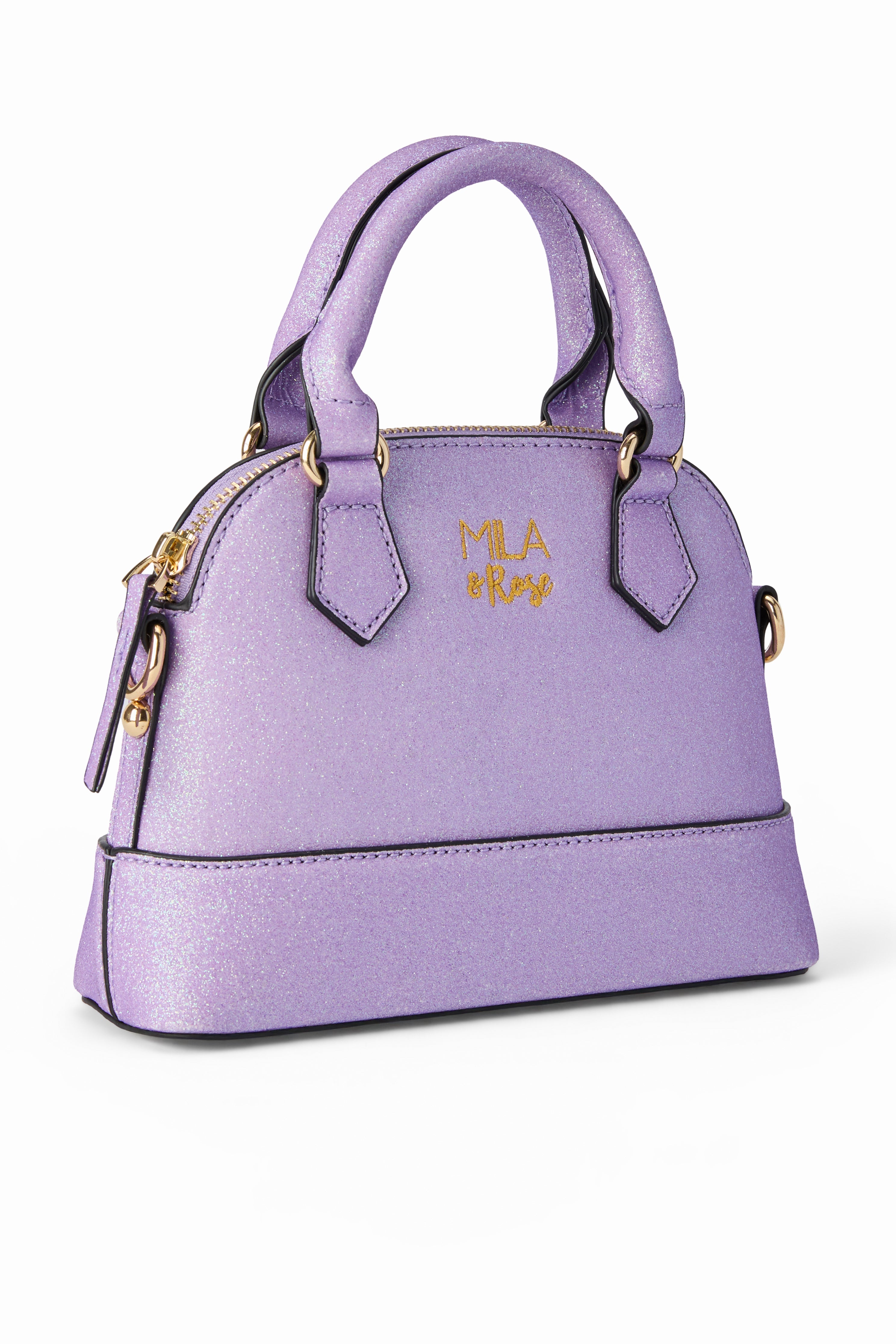 Mila & Rose ® Lavender Glitter Girl's Crossbody Purse — main product shot