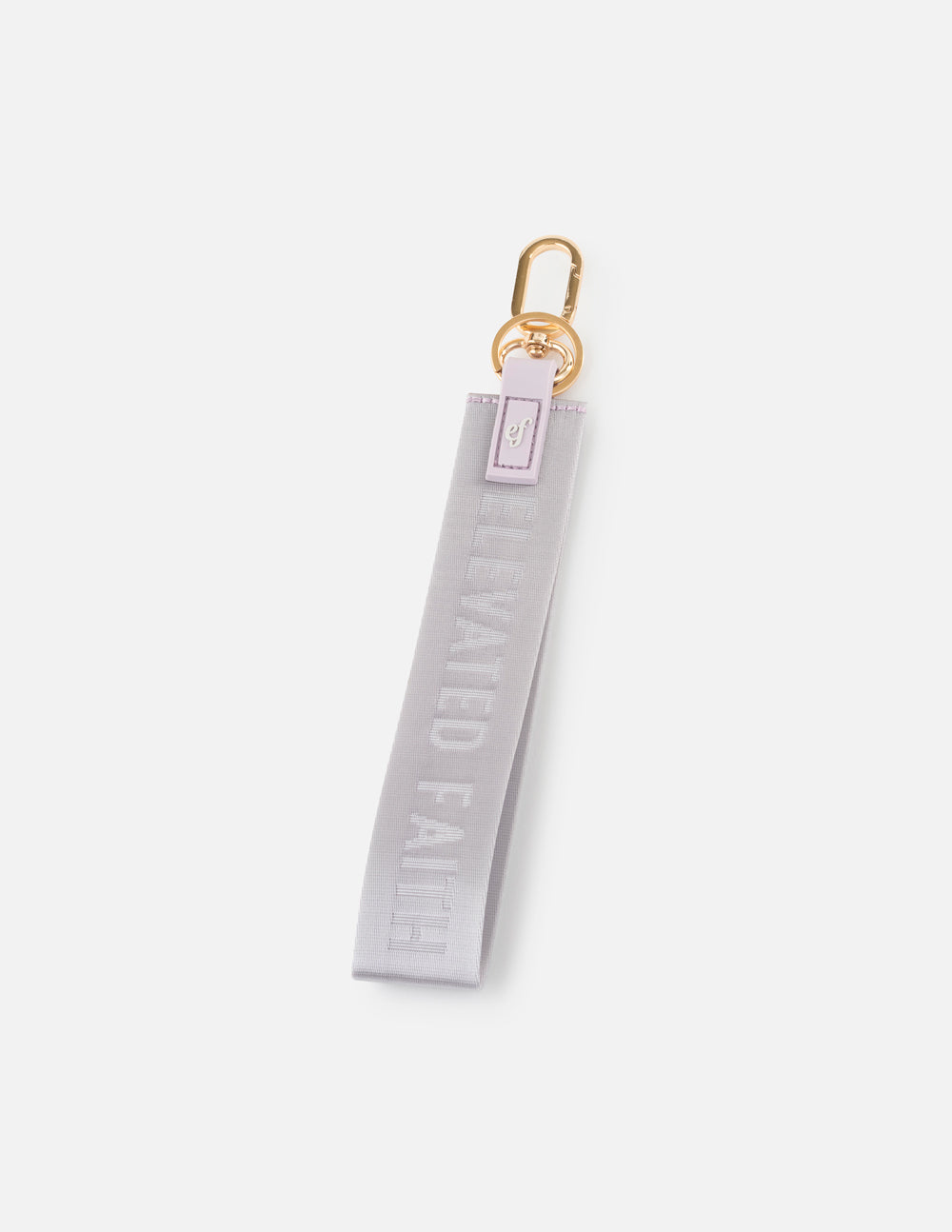 Elevated Faith Lavender Oversized Logo Keychain — detail shot 7