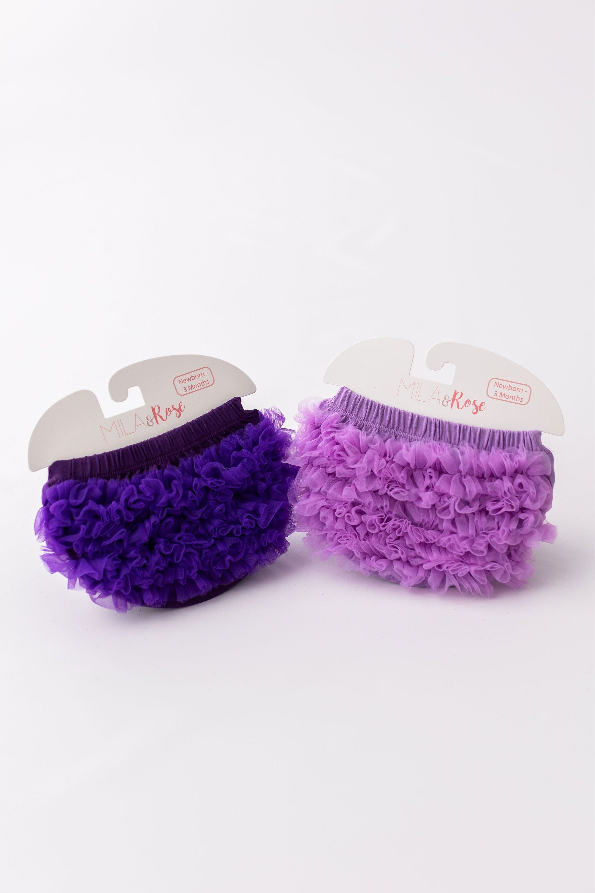 Mila & Rose ® Purple Ruffle Bum Bloomer — detail close-up