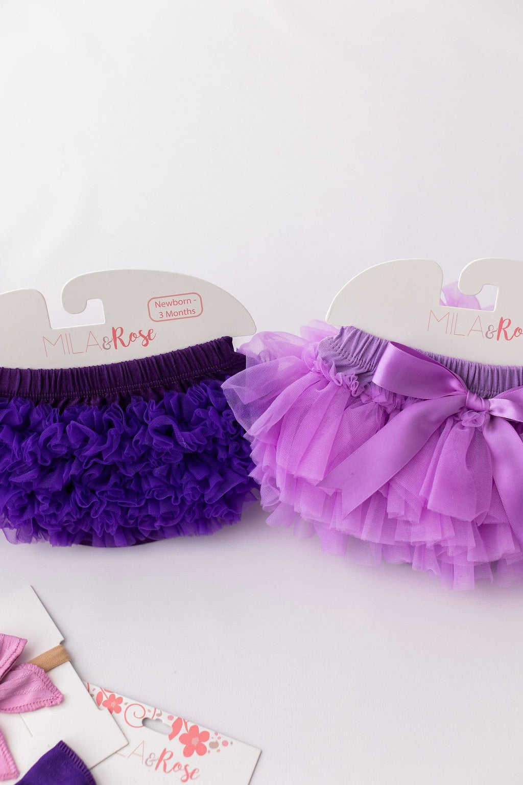Mila & Rose ® Lavender Ruffle Tutu Bloomer — detail close-up
