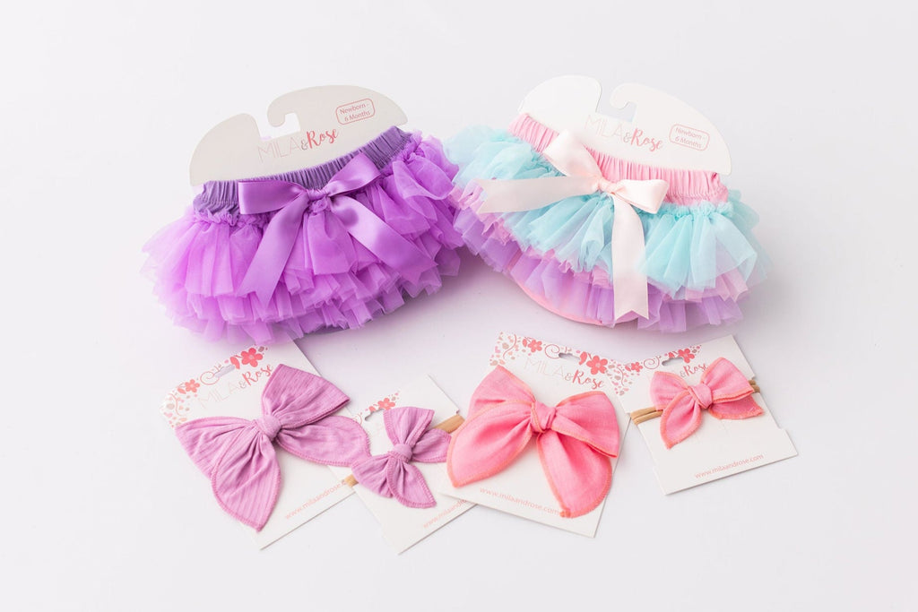 Mila & Rose ® Lavender Ruffle Tutu Bloomer — lifestyle context